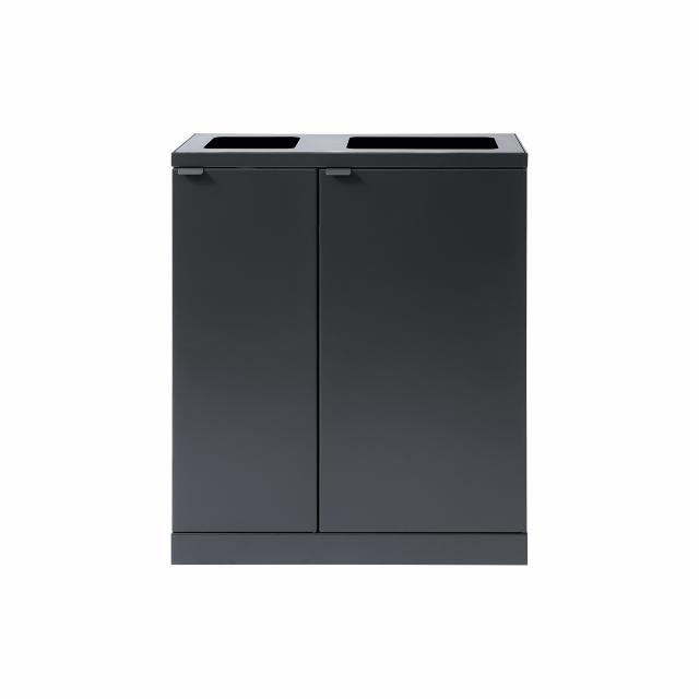Bica Modell 618 Abfallsortierung 1x65 + 1x95 Liter Anthrazit
