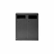 Bica Modell 712 Abfalltrennung 2x100 Liter Schwarz Anthrazit