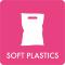 Piktogramm Soft plastics 12x12 cm Aufkleber Rosa