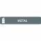 Piktogramm Metal 16x3 cm Aufkleber Grau