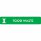 Piktogramm Food waste 16x3 cm Aufkleber Grün