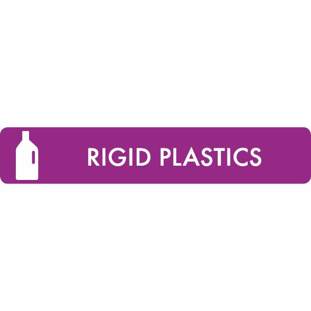 Piktogramm Rigid plastics 16x3 cm Aufkleber Lila