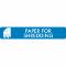 Piktogramm Paper for shredding 16x3 cm Aufkleber Blau