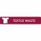 Piktogramm Textile waste 16x3 cm Aufkleber Bordeaux
