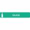 Piktogramm Glass 16x3 cm Aufkleber Hellgrün