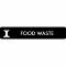 Piktogramm Food waste 16x3 cm Aufkleber Schwarz