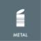 Piktogramm Metal 12x12 cm Magnetisch Grau