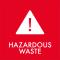 Piktogramm Hazardous waste 12x12 cm Magnetisch Rot