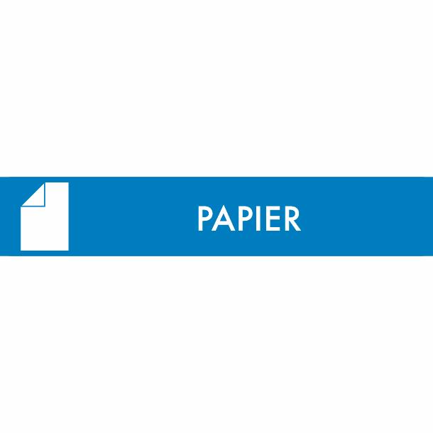 Piktogramm Papier 16x3 cm Magnetisch Blau
