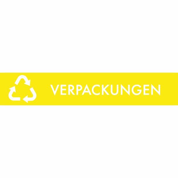 Piktogramm Verpackungen 16x3 cm Magnetisch Gelb