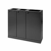 Bica Modell 829 Abfalltrennung 2x65 + 1x95 Liter Öffnungen offen Anthrazit