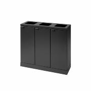 Bica Modell 870 Abfalltrennung 3x45 Liter Drei Öffnungen Anthrazit