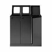 Bica Modell 873 Abfalltrennung 3x65 Liter Deckel/Öffnungen offen Anthrazit