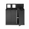 Bica Modell 955 Abfalltrennung 2x65 + 2x45 Liter Mit Regalen und Deckel Anthrazit
