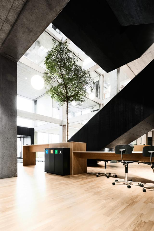 Abfallsortierung am Eingang zum Agro Food Park