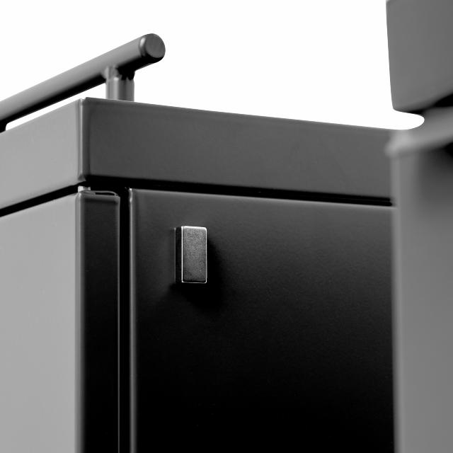 Bica Modell 863 Abfallbehälter 65 Liter Öffnung offen Anthrazit